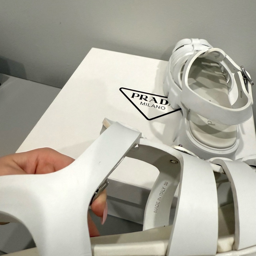 Prada Rubber Monolith sandals - Picture 10 of 15